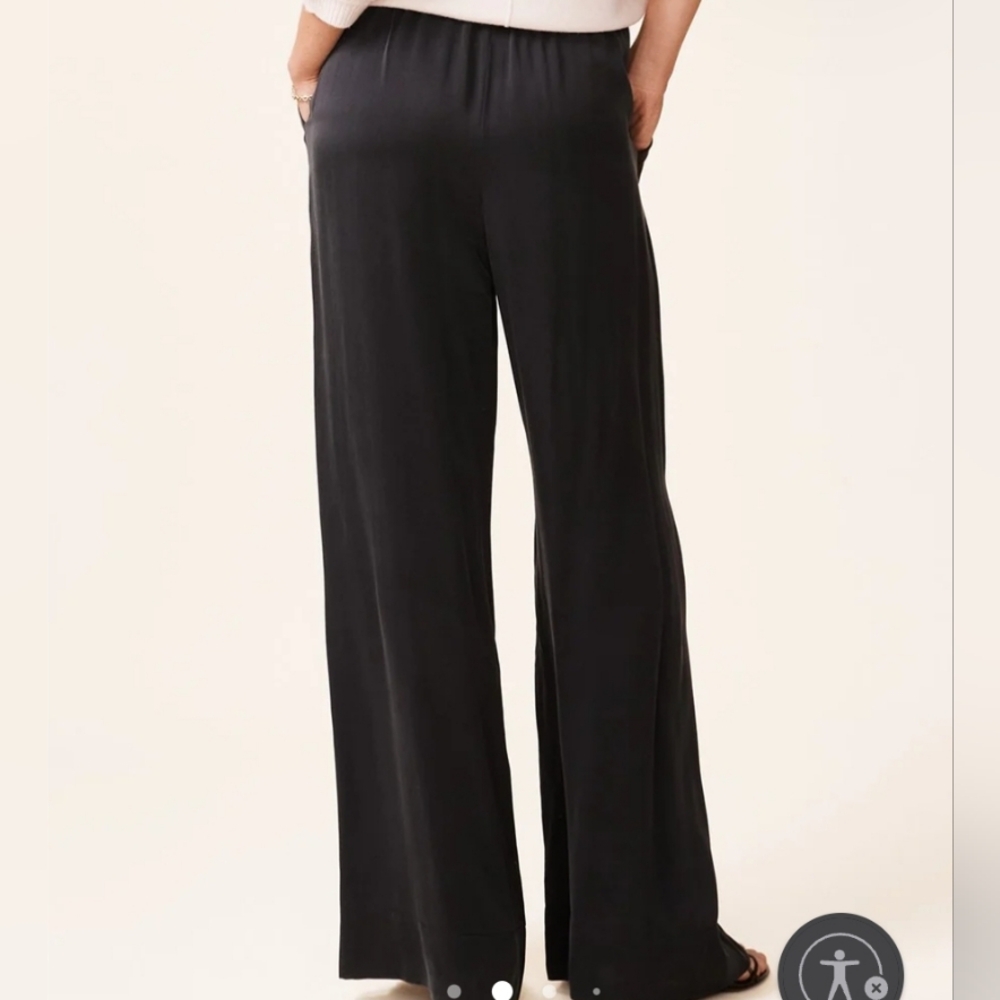 Lavender Brown Flowy Pants - Picture 3 of 14